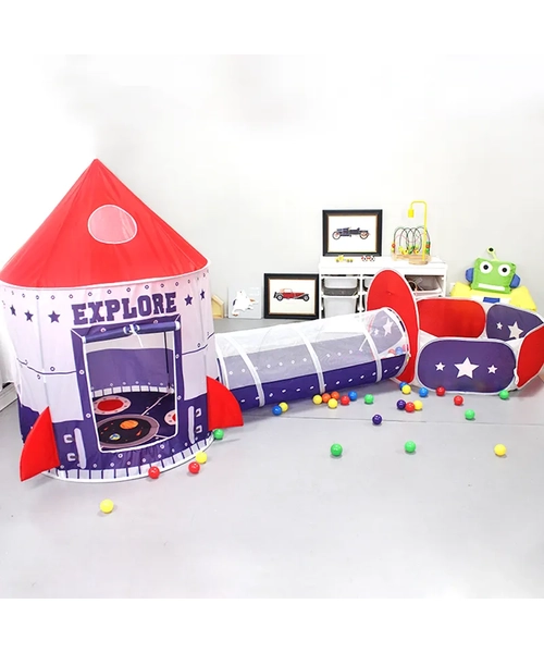 CARPA PISCINA CON TUNEL CASTILLO PLEGABLE - 3