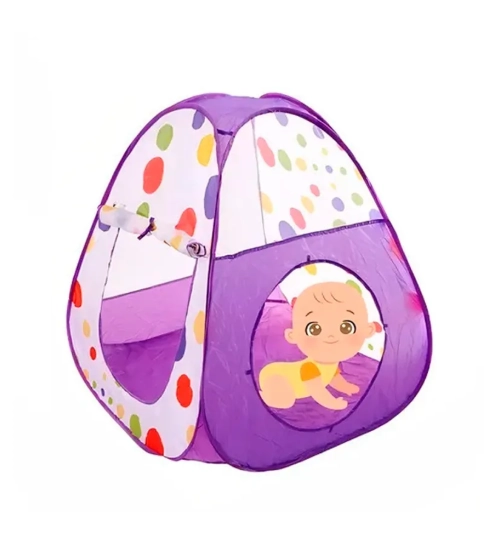 BARRACA TUNEL 3X1 PISCINA BOLINHAS LILA - 3