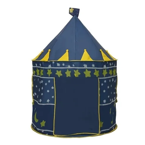 CARPA CASTILLO PRINCESA INFANTIL AZUL - 1
