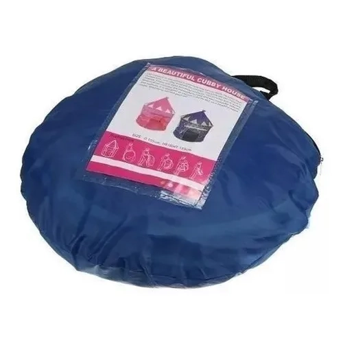 CARPA CASTILLO PRINCESA INFANTIL AZUL - 6