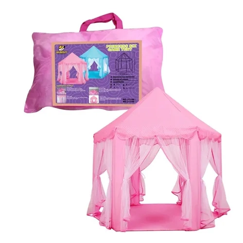 CARPA CASTILLO INFANTIL AZUL/ROSADO - 5