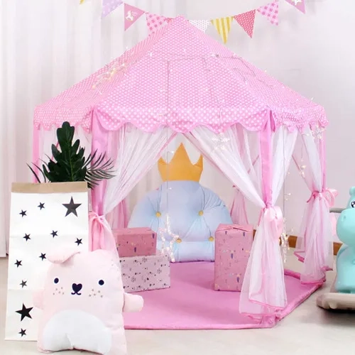 CARPA CASTILLO PRINCESA MALLA ROSADO - 4