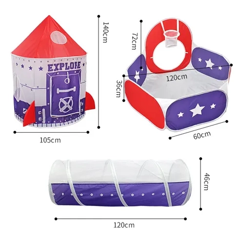 CARPA PISCINA CON TUNEL INFANTIL - 3