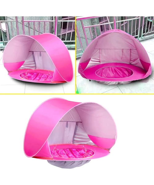 CARPA PLAYA INFANTIL PROTECCION UV ROSA - 2
