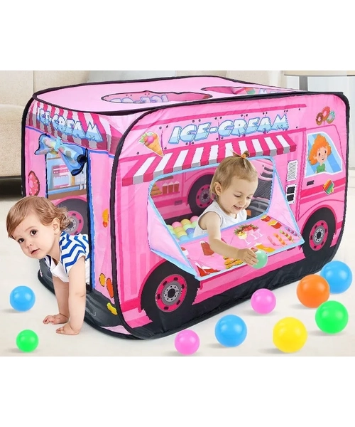 CARPA CARRITO HELADO PLEGABLE ROSADA - 3