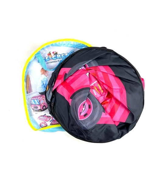 CARPA CARRITO HELADO PLEGABLE ROSADA - 4
