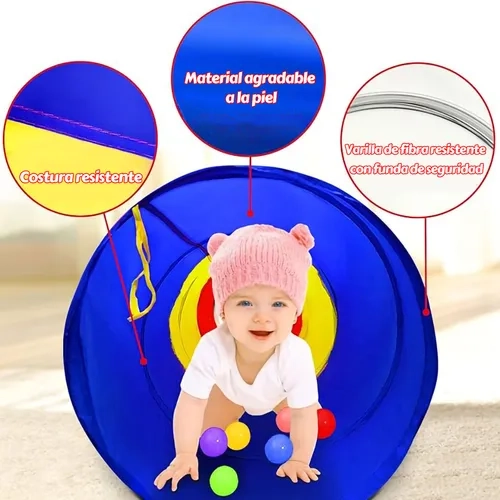 TUNEL TRICOLOR 180 CM INFANTIL - 2