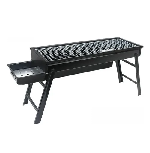 PARRILLERA PORTATIL GRILL BBQ NEGRA - 1