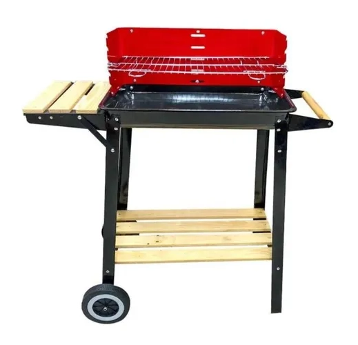 PARRILLA CON RUEDA Y REPISA 85X28X80 CM - 1
