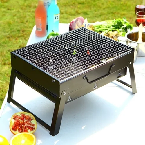 PARRILLA MOVIL NEGRA 33X30X24 CM - 3