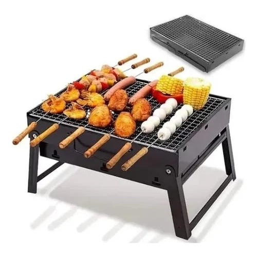 PARRILLA MOVIL NEGRA 33X30X24 CM - 4