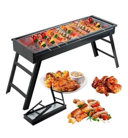 PARRILLA CARBON PLEGABLE NEGRA - 7