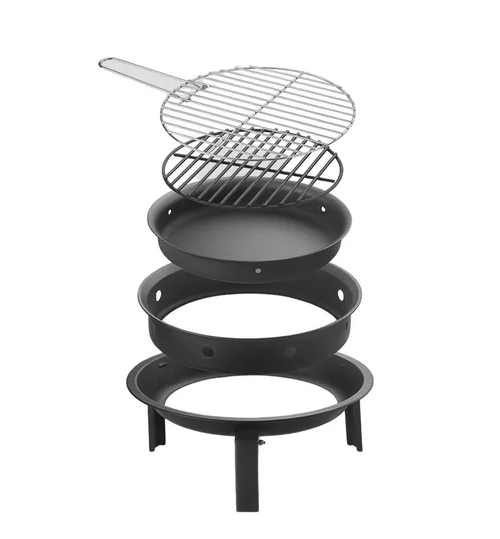 PARRILLA CARBON PORTATIL NEGRA - 2