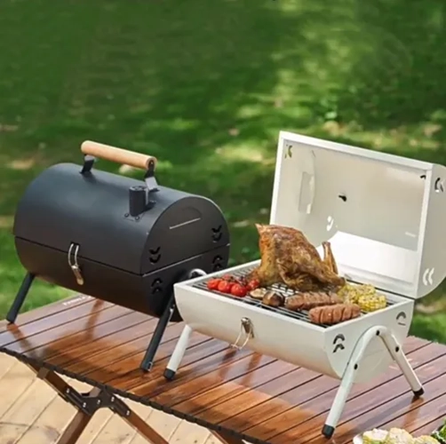 PARRILLA CARBON AHUMADOR CHIC HAUS BLANCA - 7