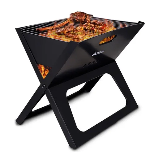 PARRILLERA CARBON PLEGABLE NEGRA - 1