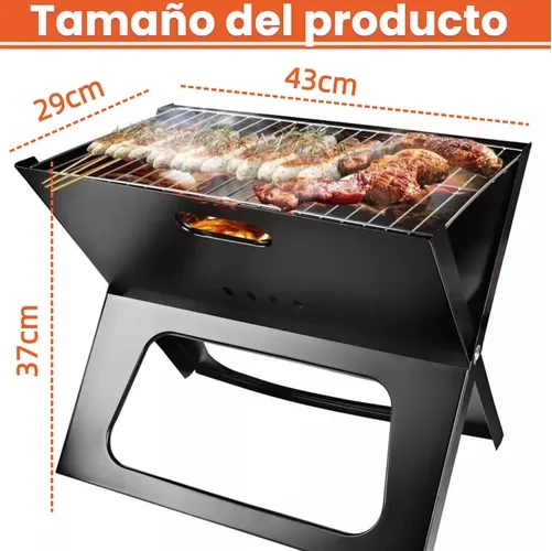 BARBACOA PLEGABLE DOBLE CAPA JARDIN - 2