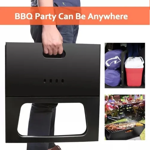 BARBACOA PLEGABLE DOBLE CAPA JARDIN - 5