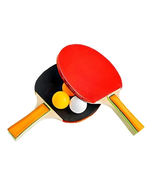 RAQUETAS MADERA + GOMA + 3 PELOTAS HAMELIN - 3