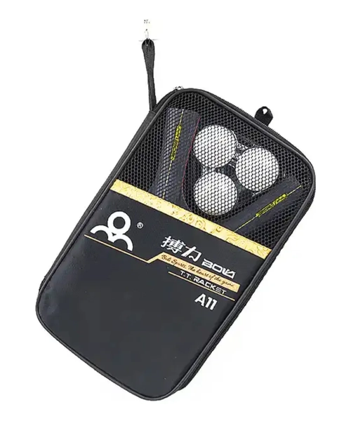 SET PALETAS PING PONG LOKI FL + 3 PELOTAS + ESTUCHE - 3