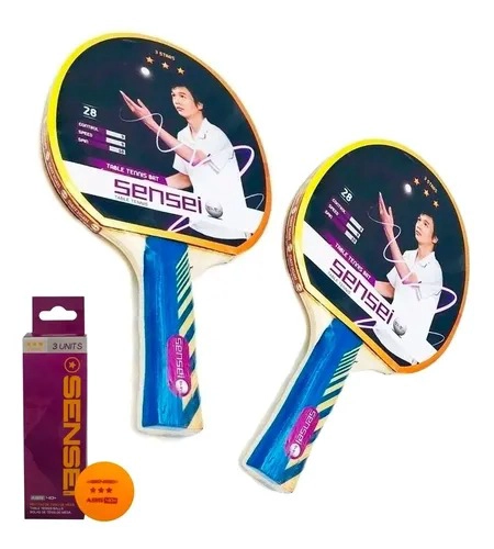 PALETA PING PONG SENSEI 3* - 2