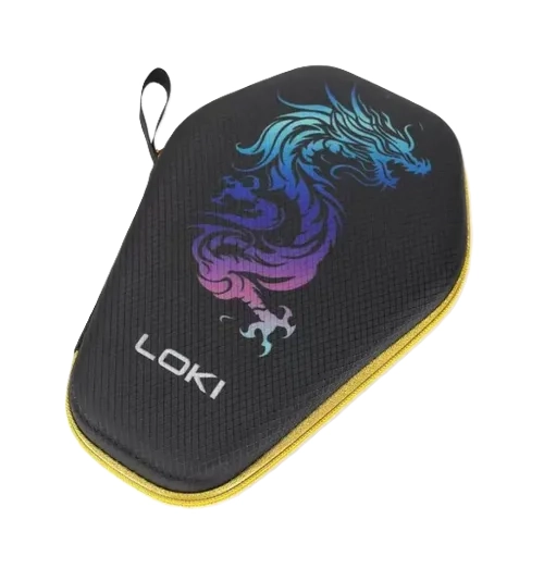 ESTUCHE FUNDA DURA PALETA PING PONG DRAGON NEGRO - 2