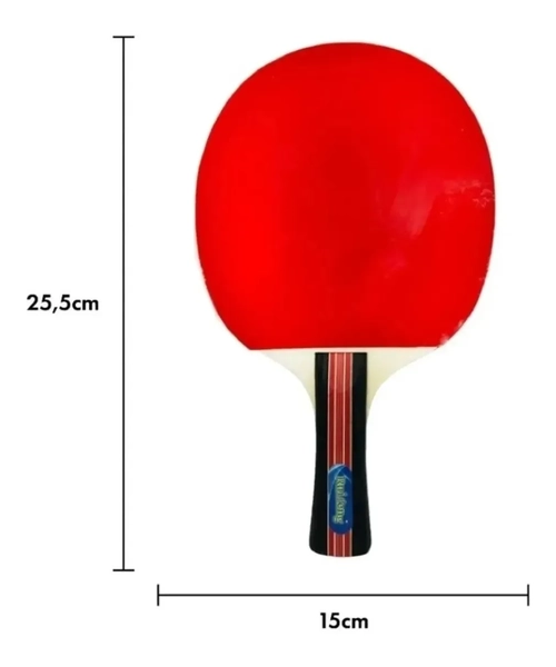 SET PALETAS PING PONG + 3 PELOTAS + ESTUCHE - 4