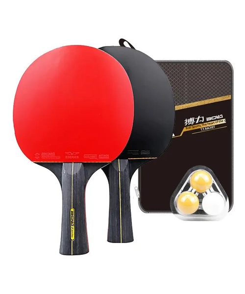 SET PALETAS PING PONG BOLI 6* + 3 PELOTAS - 2