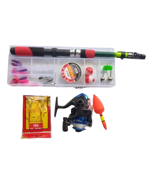 SET PESCA CAÑA TELESCOPICA + CARRETE MOSQUERO - 2