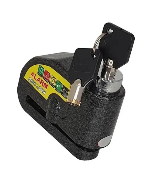 CANDADO SML CON ALARMA SONORA Y FRENO DE DISCO MOTO - 1