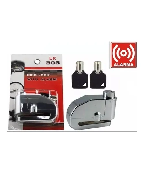 CANDADO FRENO DISCO MOTO CON ALARMA 125DB - 2