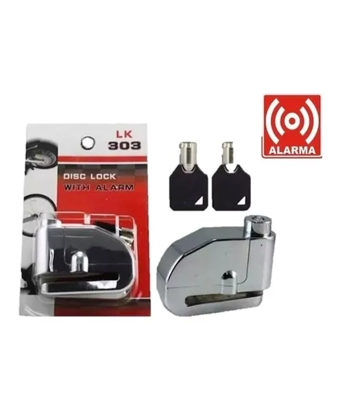 CANDADO FRENO DISCO MOTO CON ALARMA 125DB - 3