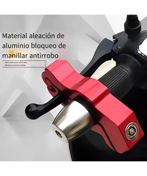 CANDADO BLOQUEADOR DE FRENO Y ACELERADOR PARA MOTO - 5