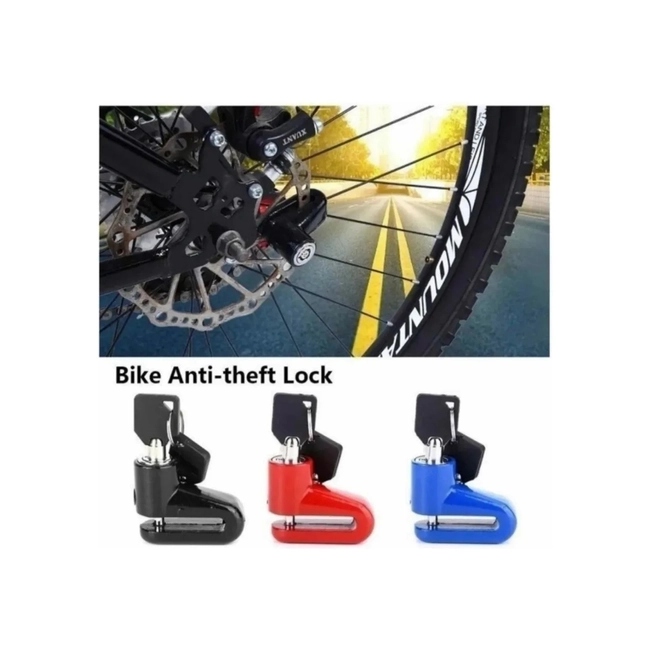 CANDADO DISCO ANTIRROBO PARA BICICLETAS, MOTO Y SCOOTER - 3