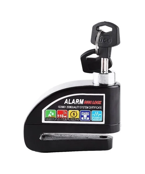 CANDADO MOTO ALARMA FRENO DE DISCO Y BICICLETA 110DB - 3