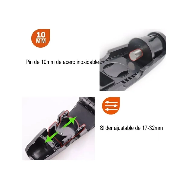 CANDADO MANILLAR MOTO KOVIX KGH-BK ALARMA 120DB 10MM - 5