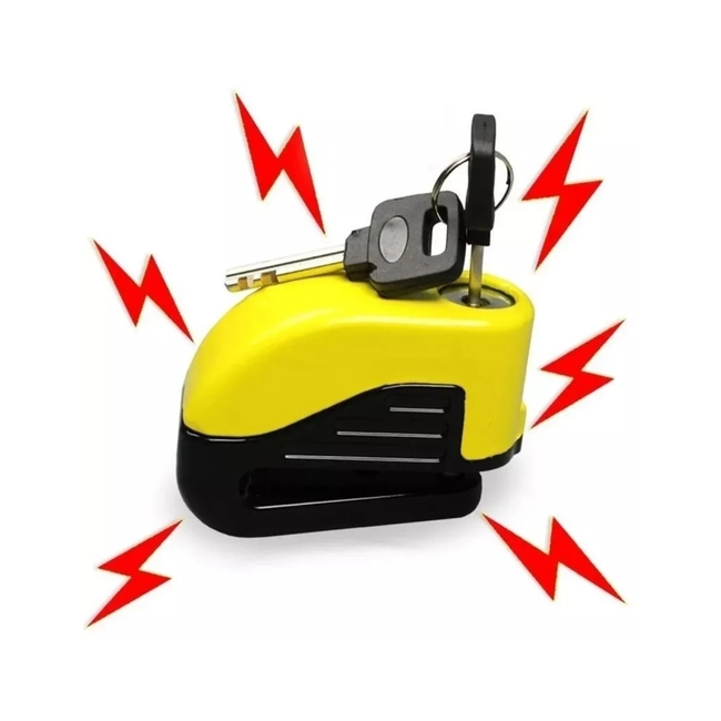CANDADO FRENO DE DISCO MOTO CON ALARMA ANTIRROBO - 3