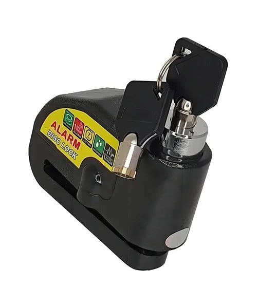 CANDADO CON ALARMA SONIDO Y FRENO DE DISCO PARA MOTO - 4