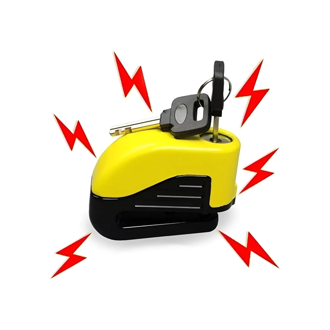 CANDADO PARA FRENOS DE DISCO CON ALARMA PARA MOTOCICLETA - 3