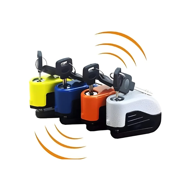 CANDADO PARA FRENOS DE DISCO CON ALARMA PARA MOTOCICLETA - 4