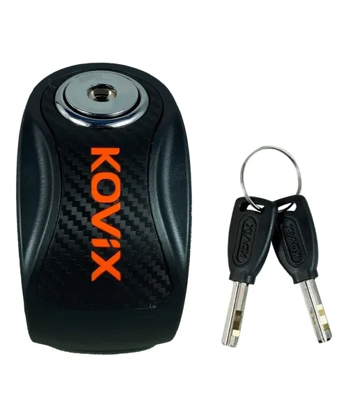 CANDADO DISCO MOTO KOVIX KNX10 ALARMA 120DB DOBLE LOCK NEGRO - 3