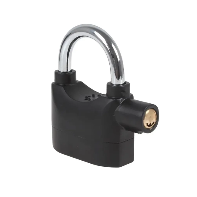 CANDADO CON ALARMA PARA MOTOS Y BICICLETAS 110DB + PILAS - 1