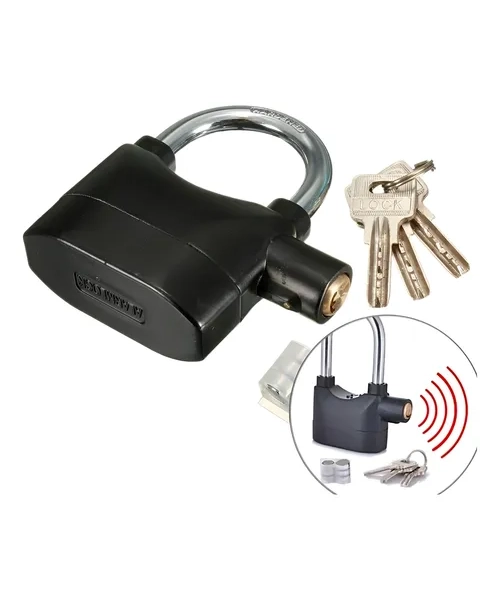 CANDADO ANTIRROBO 110DB CON ALARMA RESISTENTE - 5