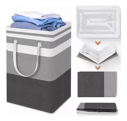 CESTO ROPA SUCIA PLEGABLE 75L - 1