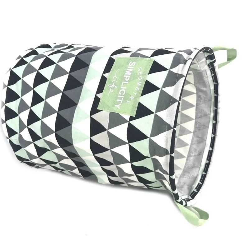 CESTO ROPA SUCIA PLEGABLE DISEÑO TRIANGULOS 35X45 - 3