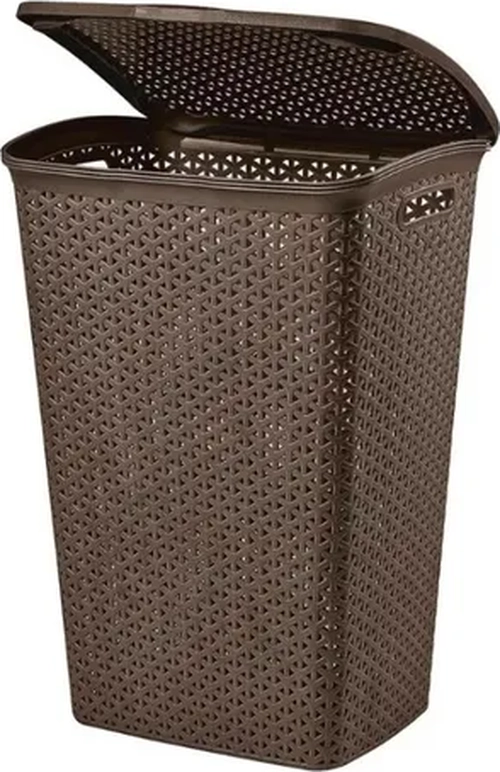 CESTO ROPA BALI RATTAN CON TAPA 55L - 1