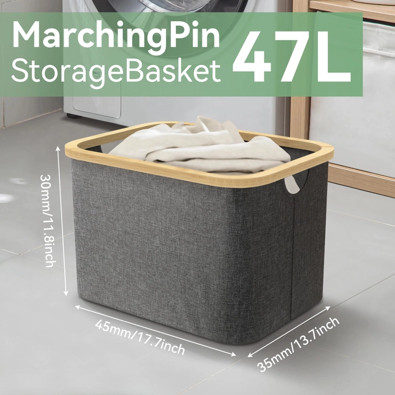CESTA PLEGABLE ALMACENAMIENTO 54X34X33CM - 4