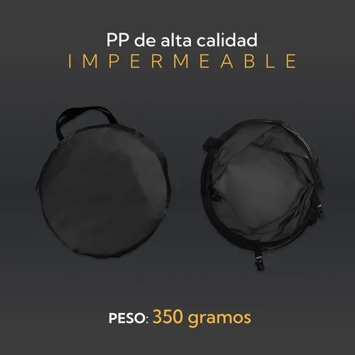 CANASTO ROPA SUCIA PLEGABLE MULTIUSO COLOR NEGRO - 4
