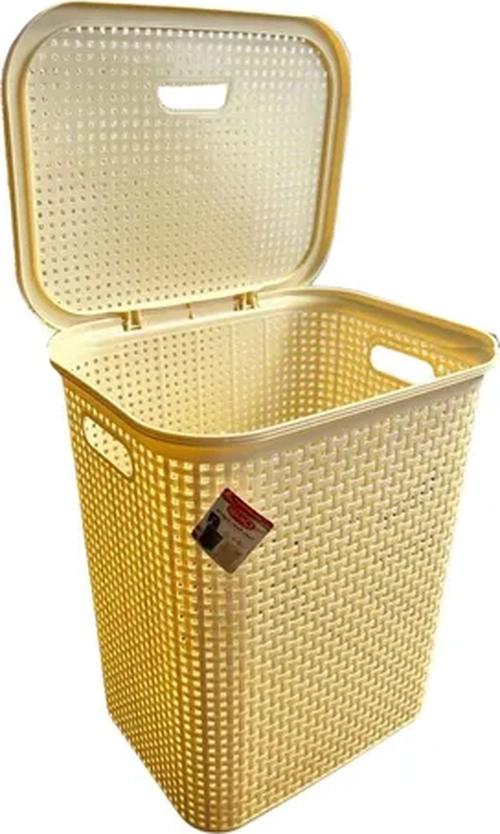 CESTO ROPA RATTAN 102L CON TAPA - 1
