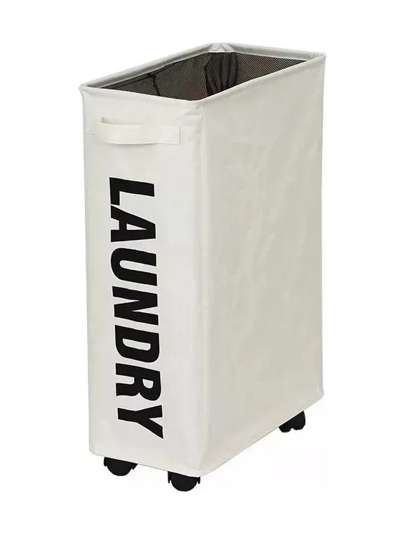 CANASTO ROPA SUCIA CON RUEDAS LAUNDRY - 1