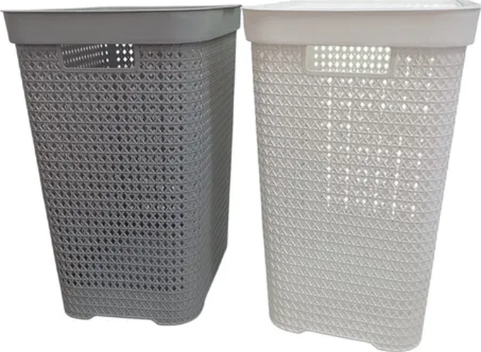 CANASTO ROPA ORGANIZADOR CON TAPA RECTANGULAR - 5